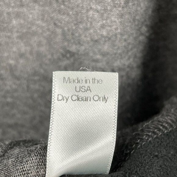 Michael Stars Modal Leather Drapey Open Front Blouse Grey Black Soft Women Med - Picture 8 of 8